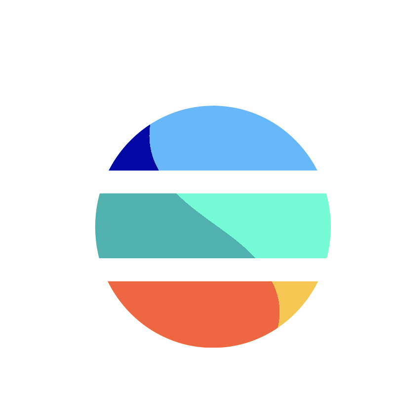 Early segmented S logo exploration